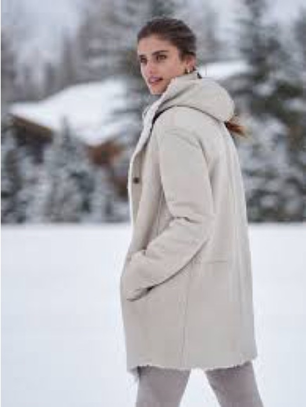 Vintage Real Shearling Medium Coat